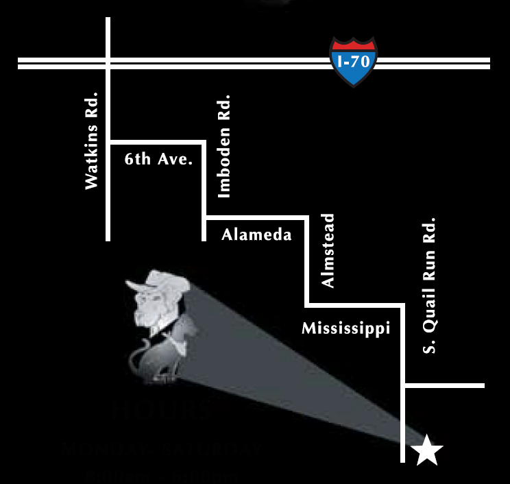 Map Map - Location of Pet Resort Aurora